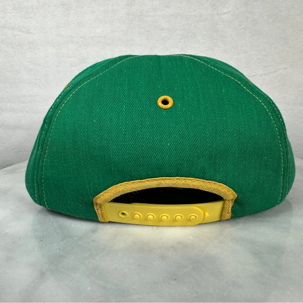 John Deere trucker hat SnapBack vintage retro Green Yellow Tractor‎ farming cap
